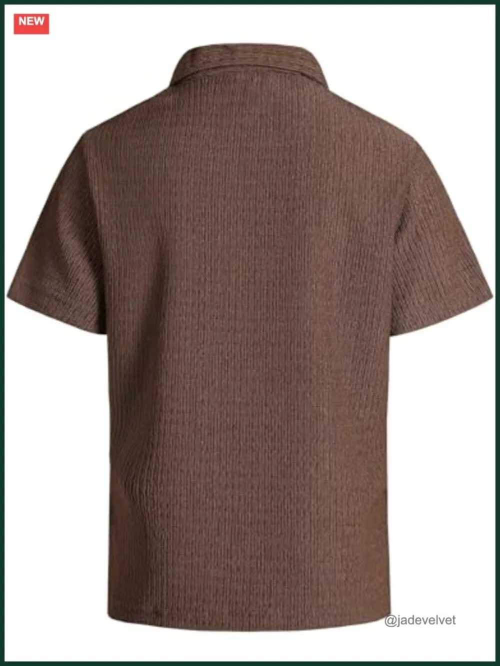 Boys Lightweight Polo Shirt Short Sleeve Textured Stretch Collared Casual